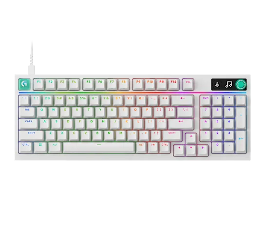 Logitech G316 X 98 98% Wired Gaming Keyboard White Linear