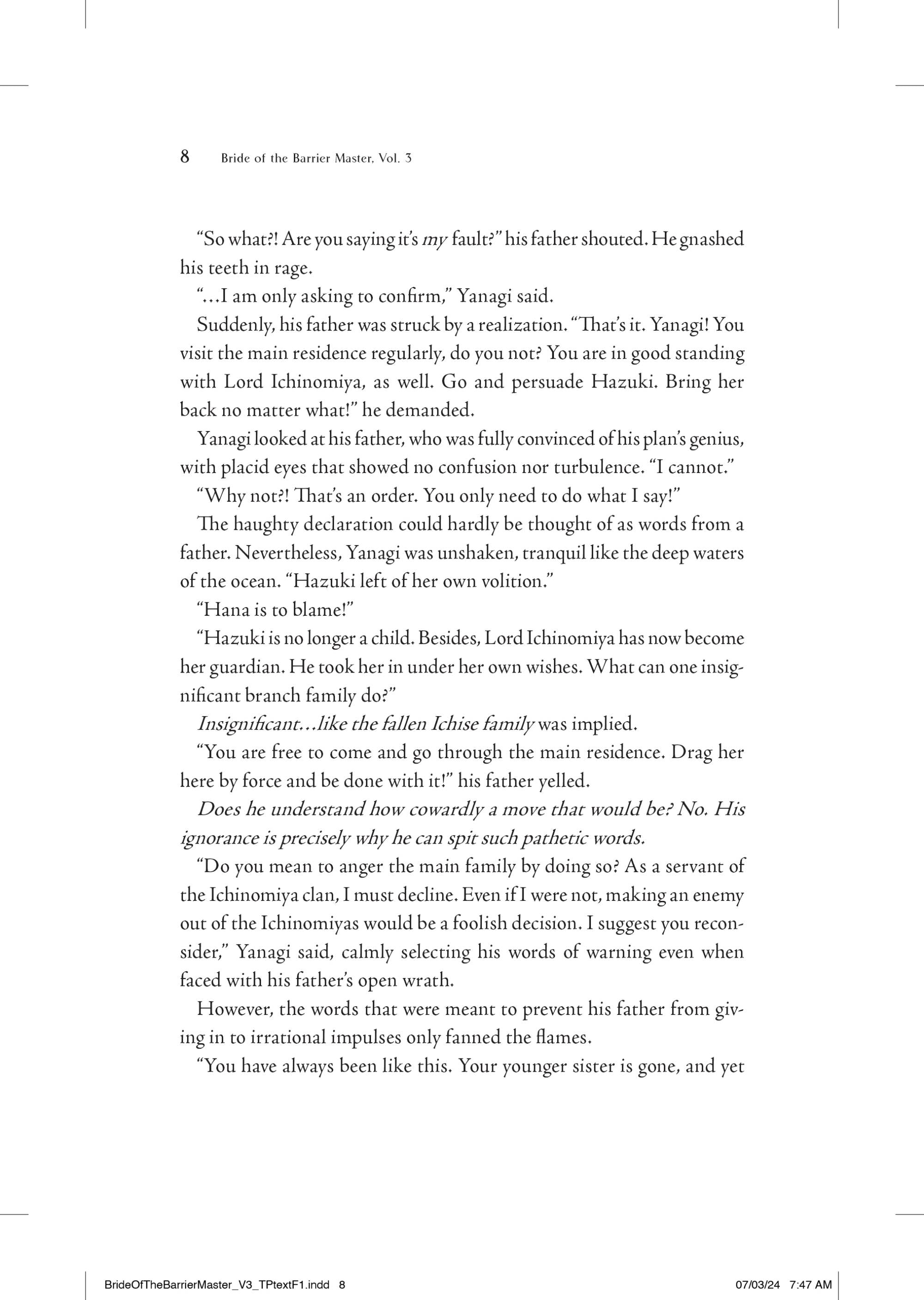 Bride Of The Barrier Master 03 [Novel]