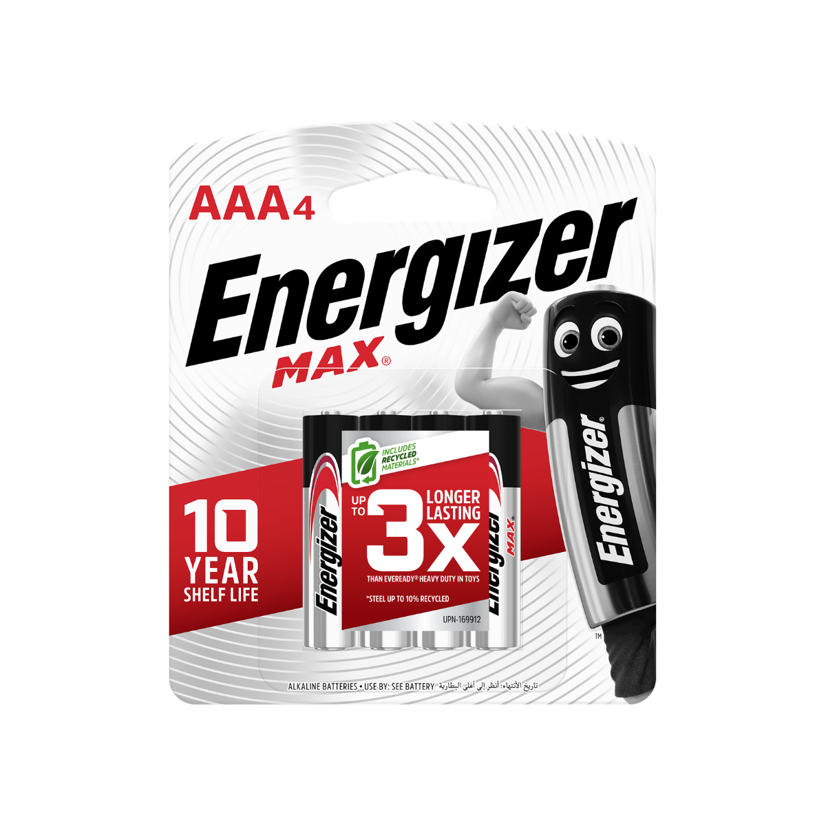 Energizer Max Battery AAA 4pcs E92BP4M