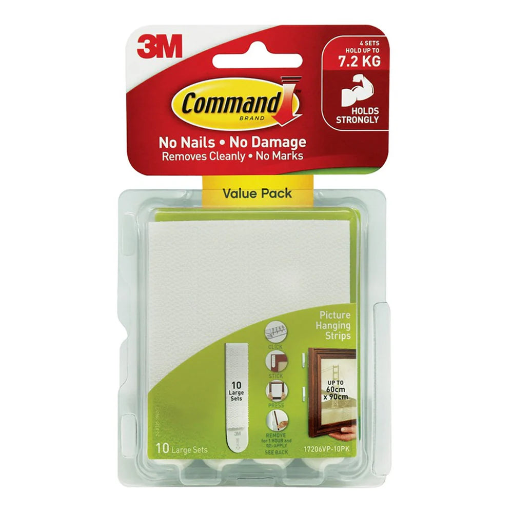 Command™ 17206VP Large Picture Hanging Strips Value Pack