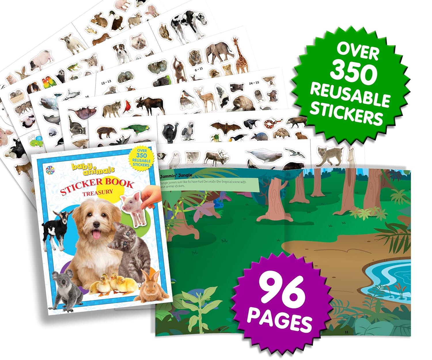 Phidal Baby Animals Sticker Book Treasury