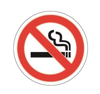 COSMO NO SMOKING SIGN SA9-621W (50mm Diameter)