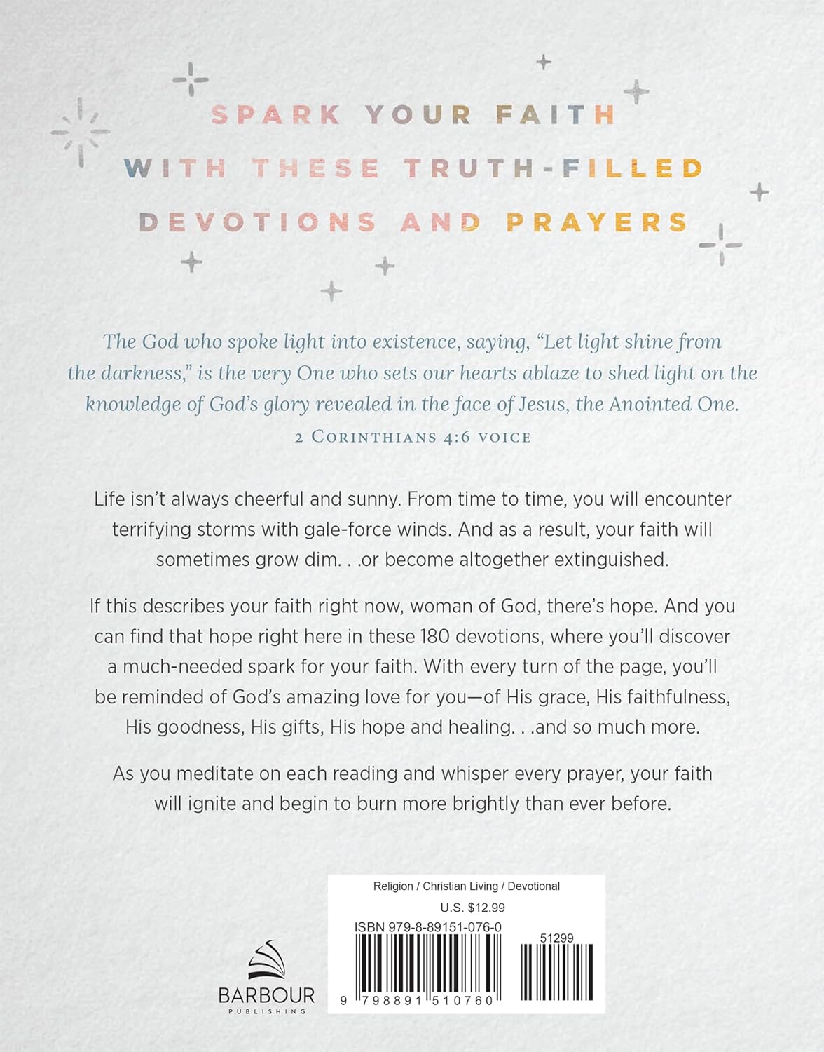 180 Devotions to Spark Your Faith: Abundant Inspiration for Women (Paperback)