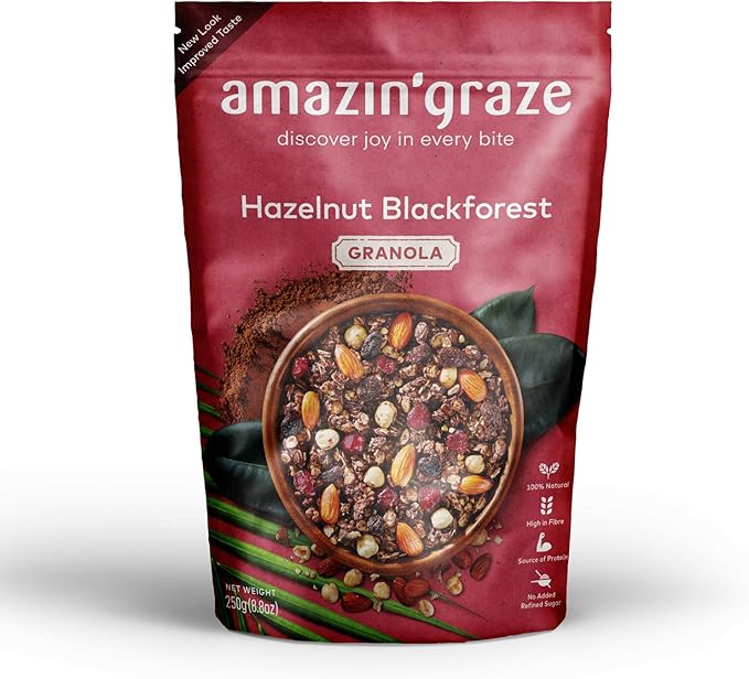 Amazin Graze Hazelnut Blackforest Granola 250g