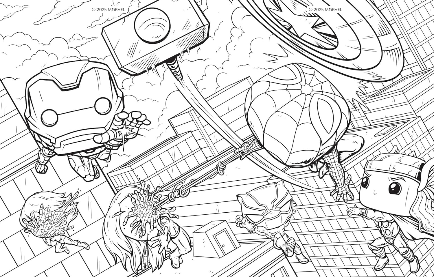 Marvel: The Official Avengers Funko POP! Coloring Book (Paperback)