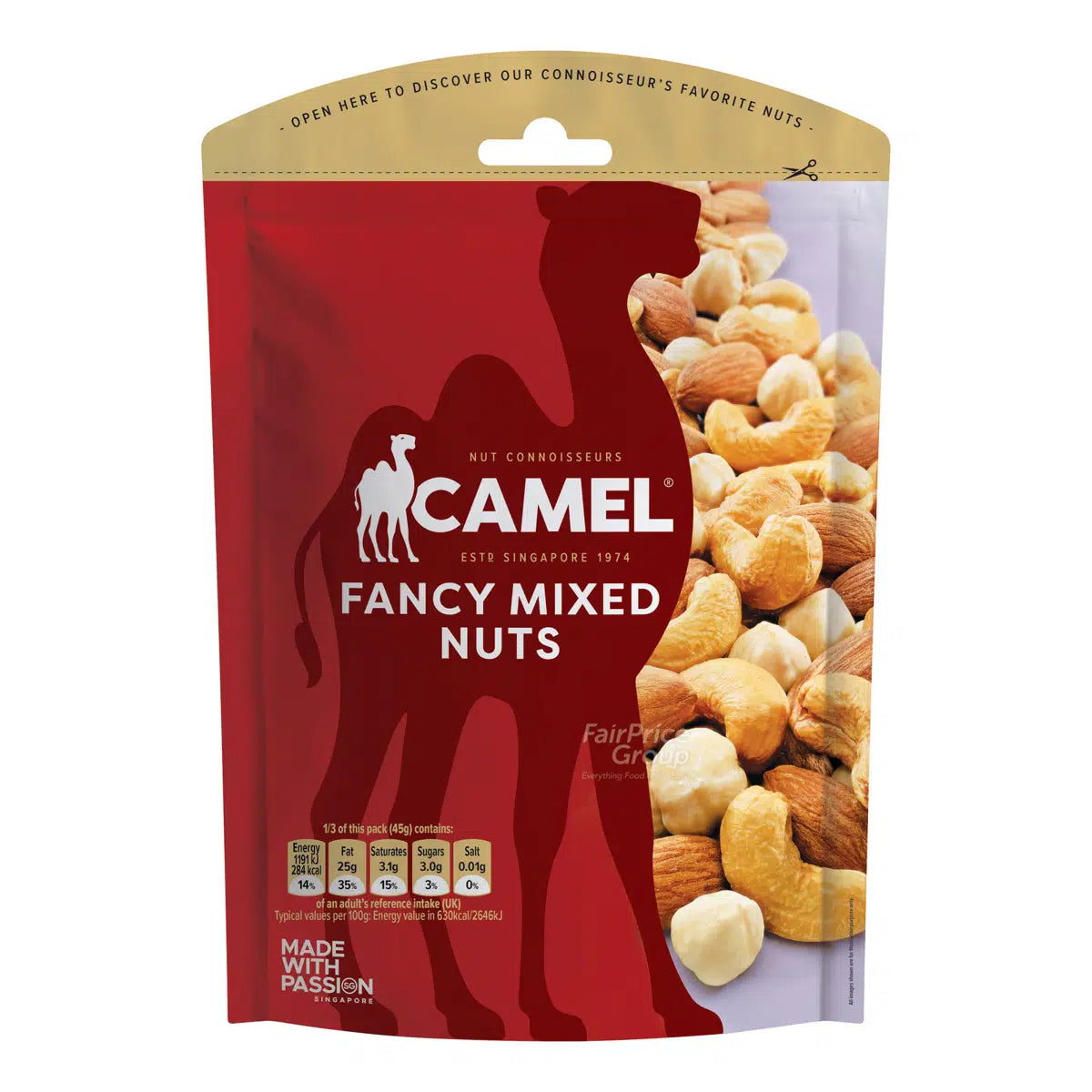 Camel 135g Natural Fancy Mixed Nuts (hc)