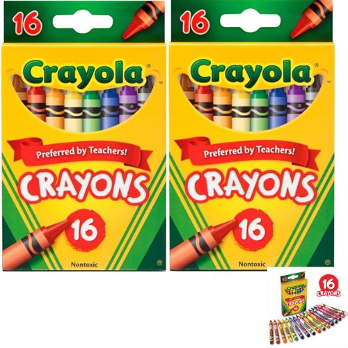 Crayola Crayon Clas 16's Twin Pk 523016x2