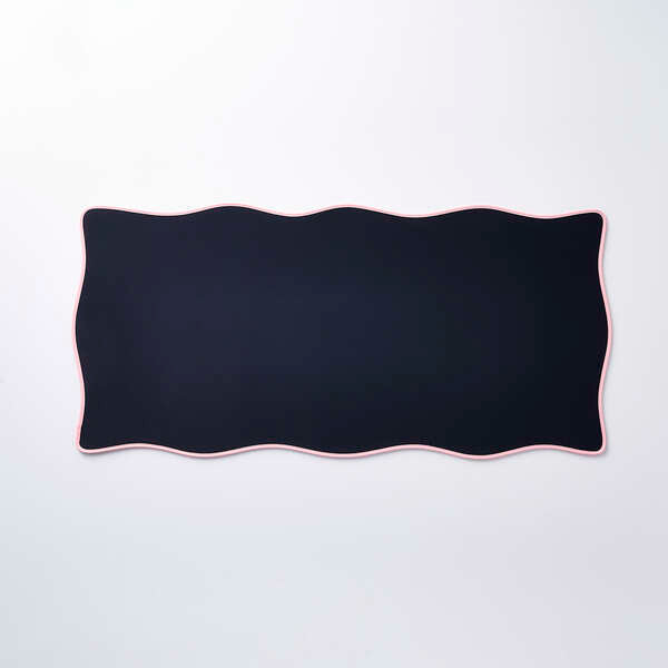 ELECOM Desk Mat Wave × Bicolor UKIU Navy 
