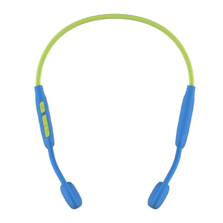 myFirst Headphones Airwaves - Air Conduction Wireless Bluetooth Headphones for Kids - Blue