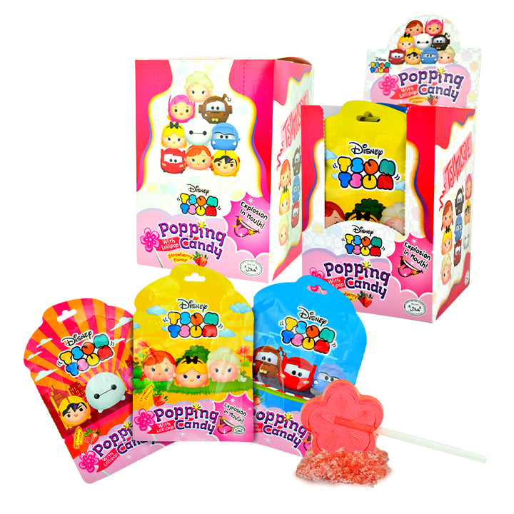 Tsum Tsum Popping Candy With Lollipop Strawberry