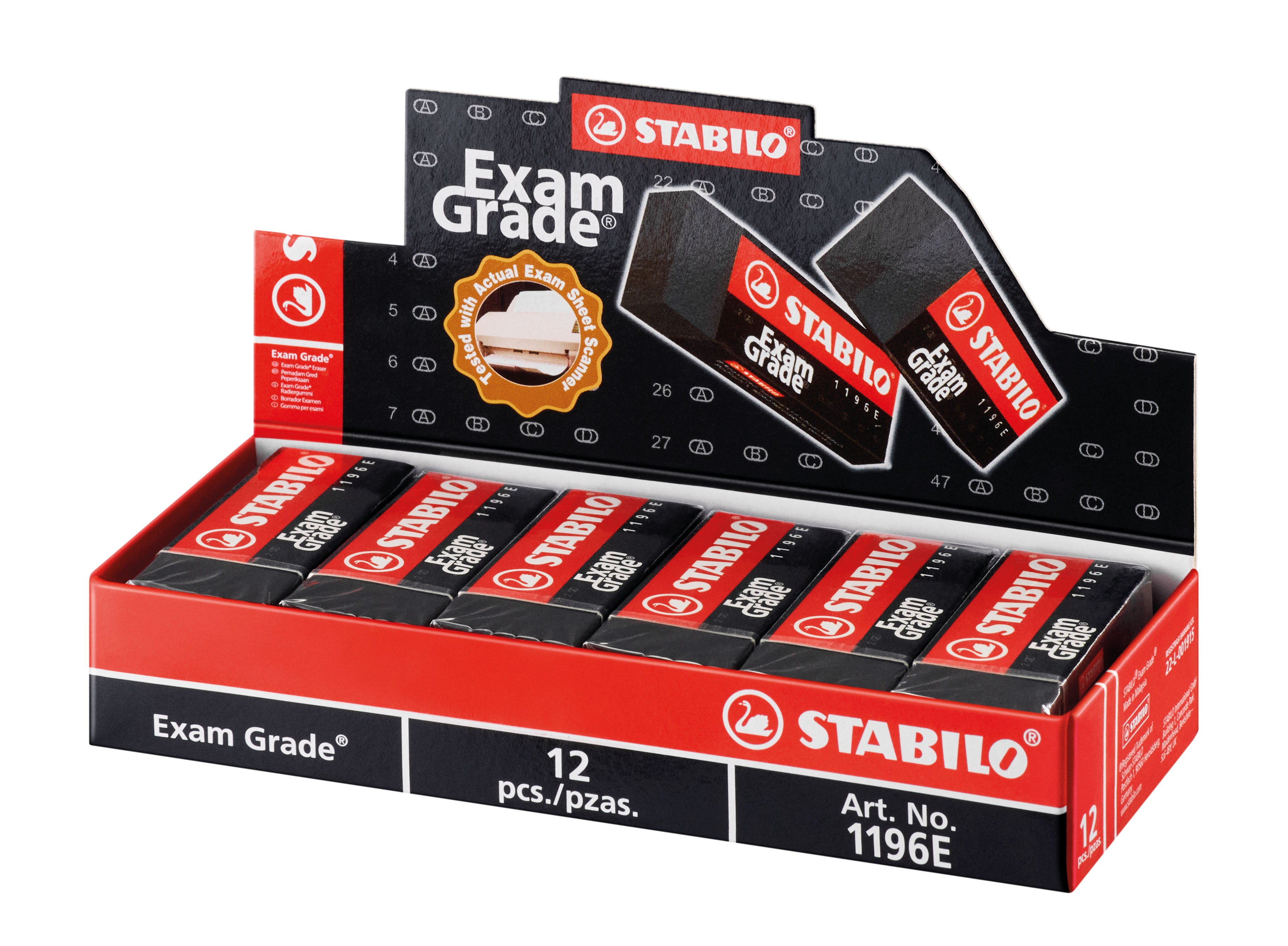 STABILO EX.GD ERASERS 1196 BOX OF 12