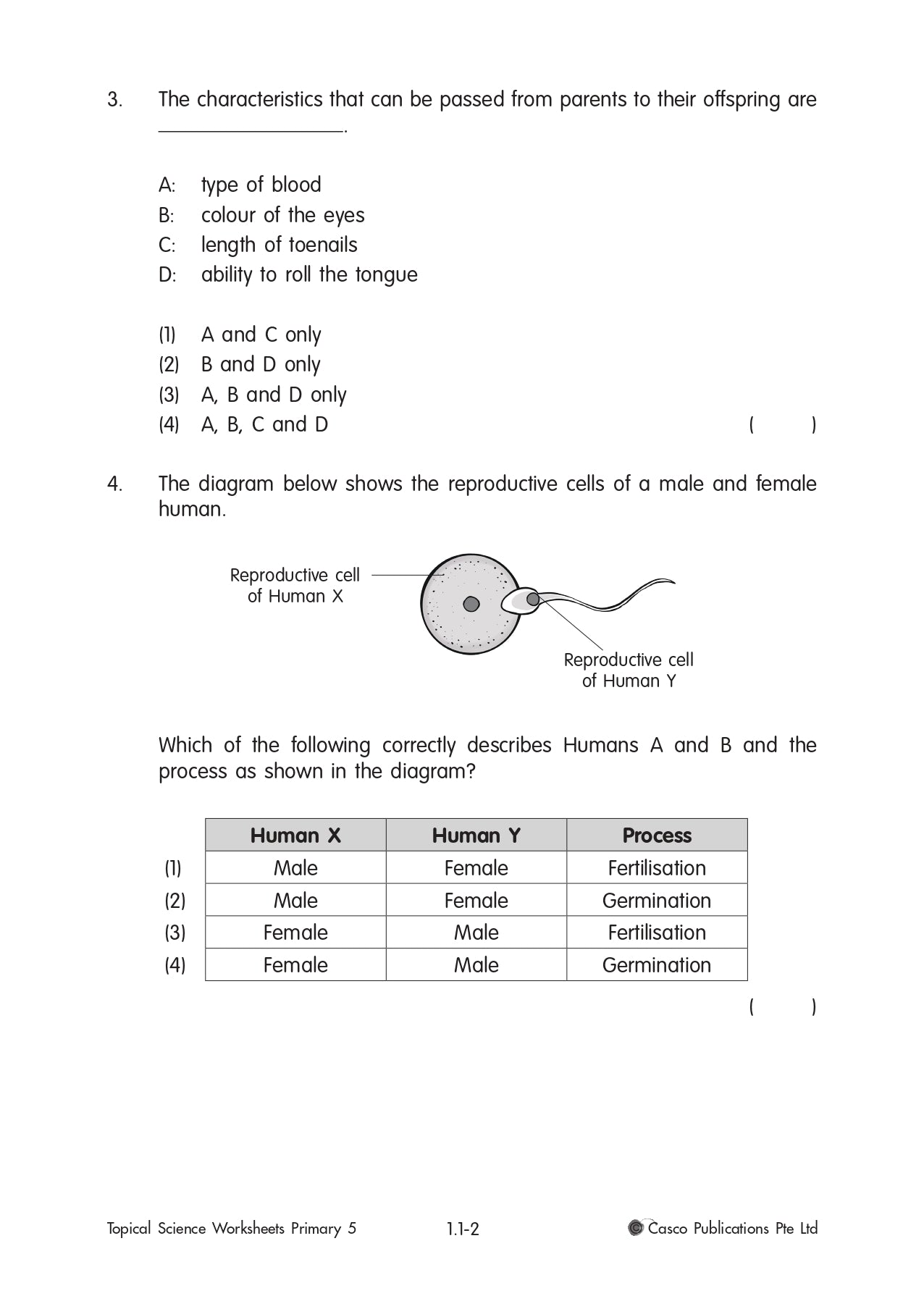 Science Topical Worksheets Primary 5 (Pack)