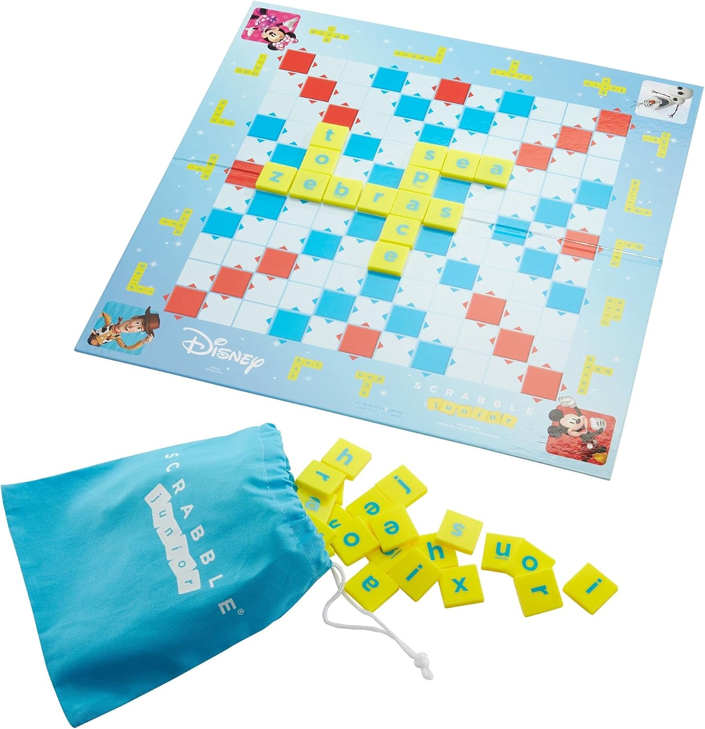 MATTEL SCRABBLE JUNIOR DISNEY BOARD GAME