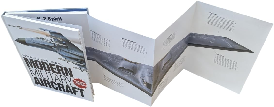 Modern Military Aircraft: Highly-Detailed Gatefold Artworks (Hardcover)