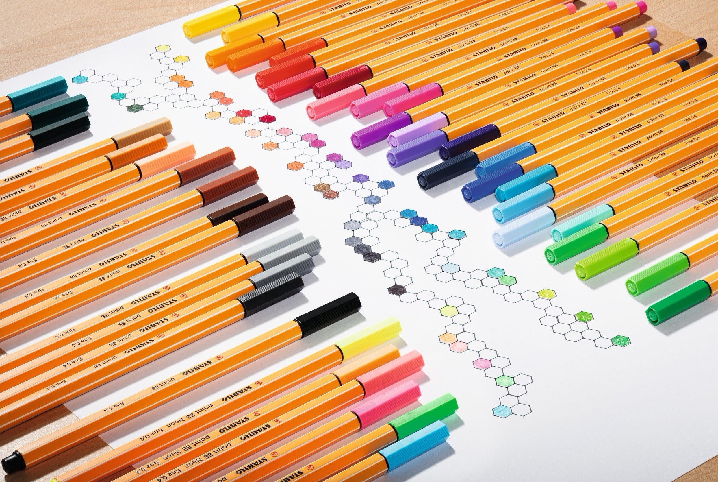 STABILO PT 88 -BX OF 50 COLOURS
