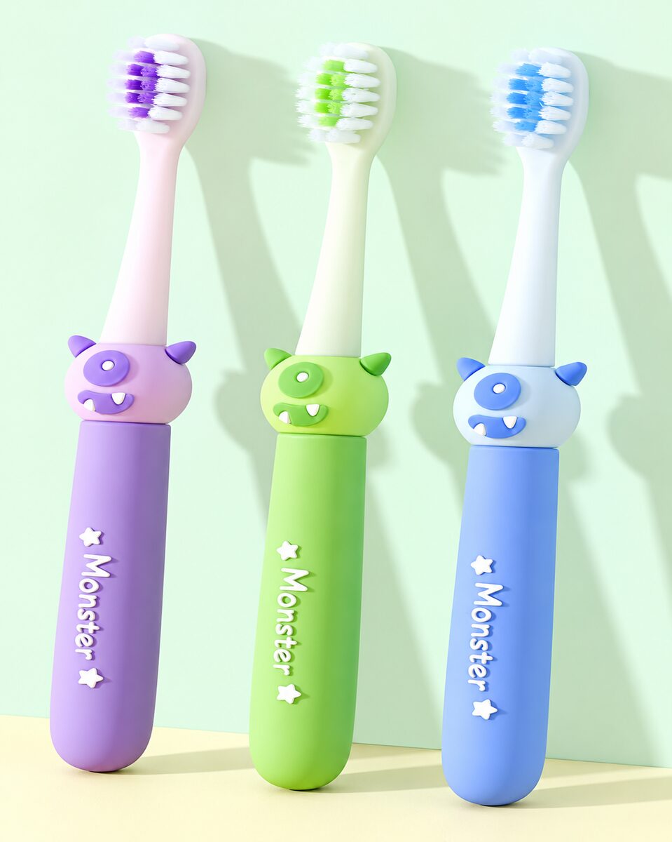  Monster Character Toothbrush - 3 Assorted Colour 