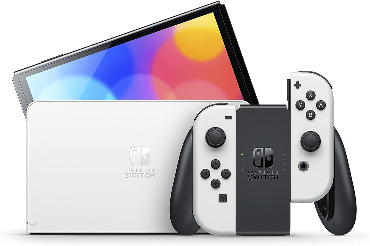 Nintendo Switch Console OLED with White Joycon