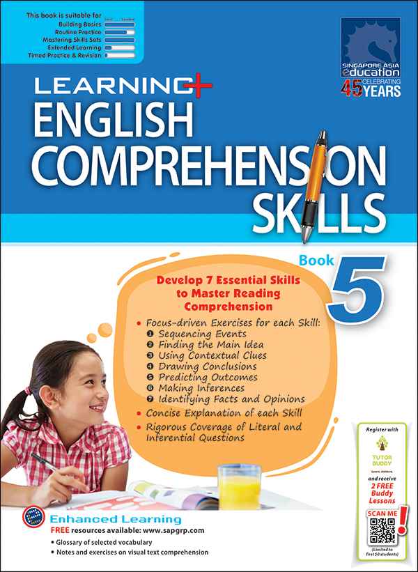 Primary 5 LEARNING+ ENGLISH COMPREHENSION SKILLS Book 5 - 4th Edition