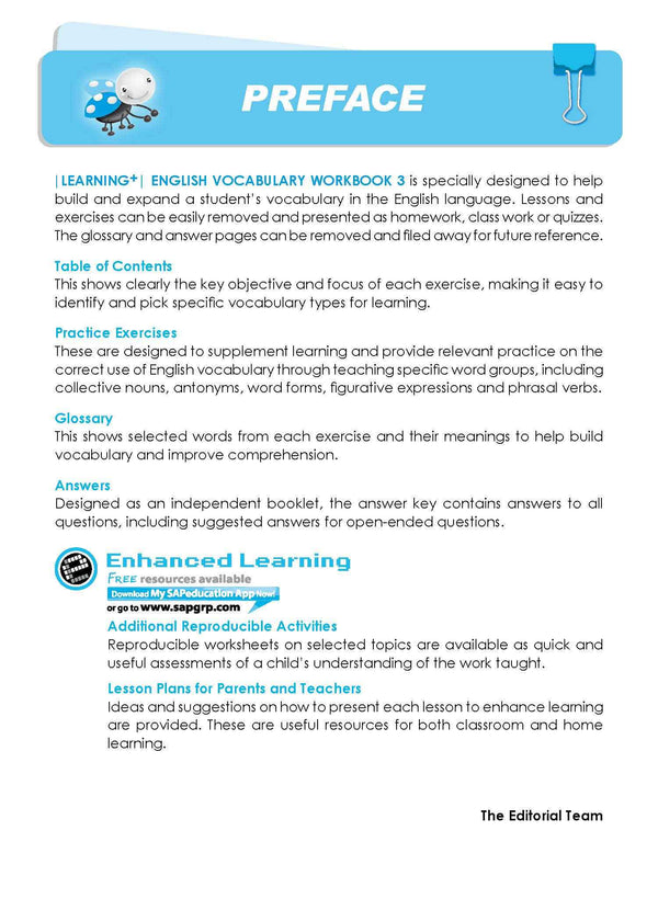 LEARNING+ ENGLISH VOCABULARY Workbook 3