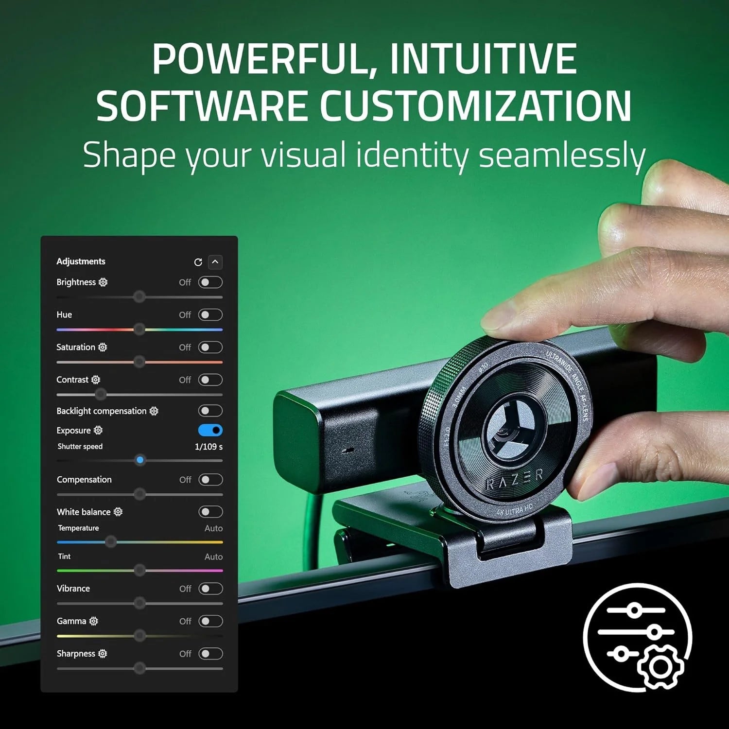 Razer Kiyo V2 4K 30FPS AI Webcam