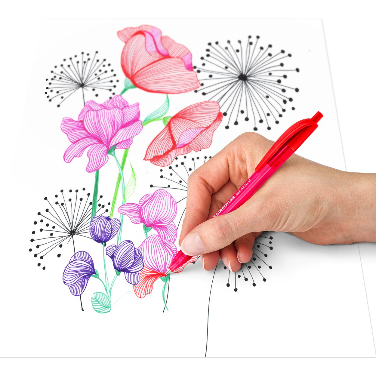 Staedtler Ballpoint 4230c8e2-1 8col Set  4230C8E2-1