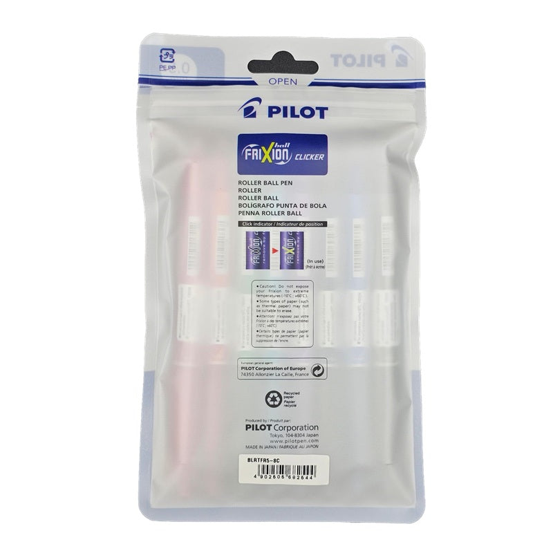 Pilot Rb Frixion Clicker 0.7Mm 8Col Set