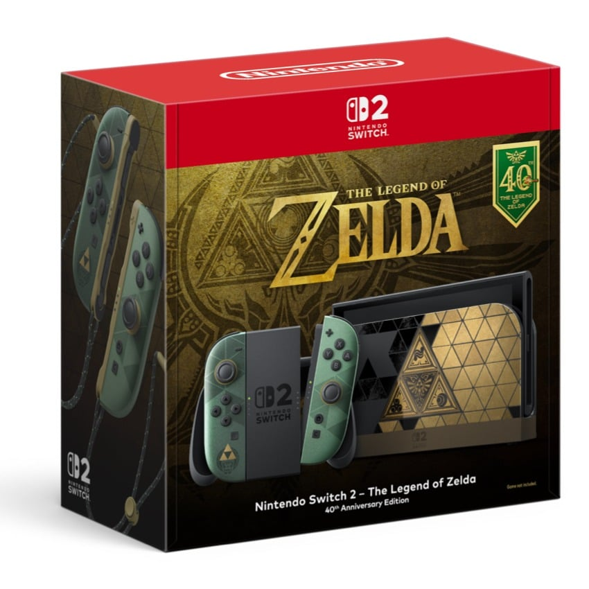 Nintendo Switch 2 The Legend of Zelda 40th Anniversary Edition game console