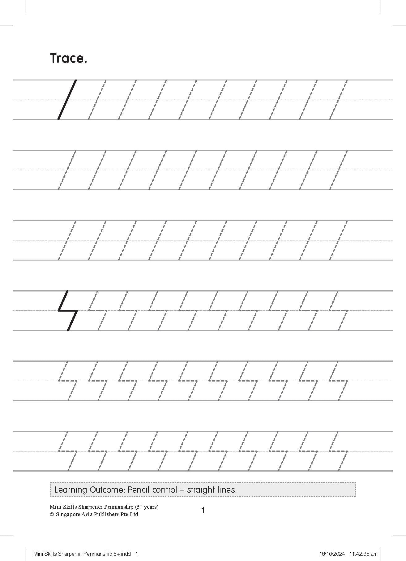 K1 - Mini Skills Sharpener PENMANSHIP (5+ Years)