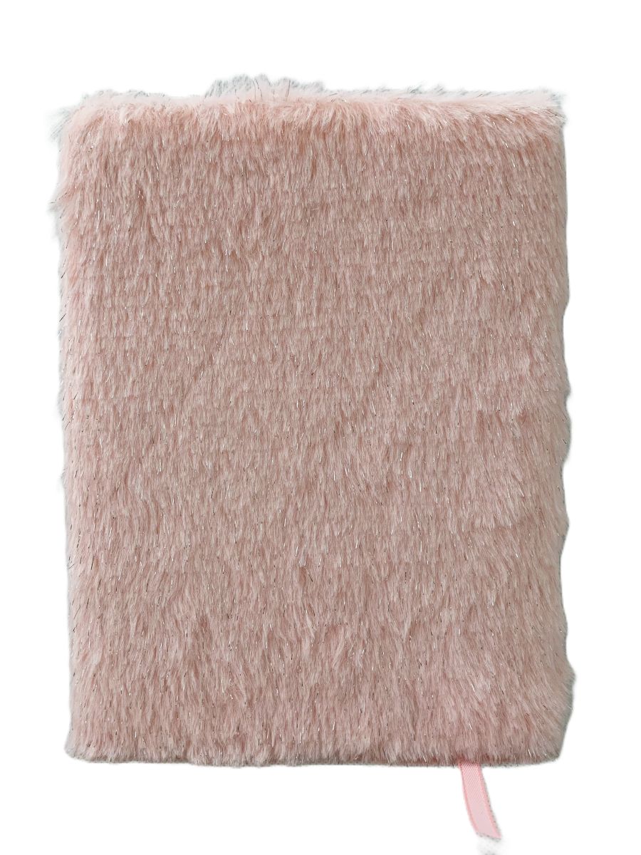 LOOM Plush A5 Notebook – Pink, 80 Sheets