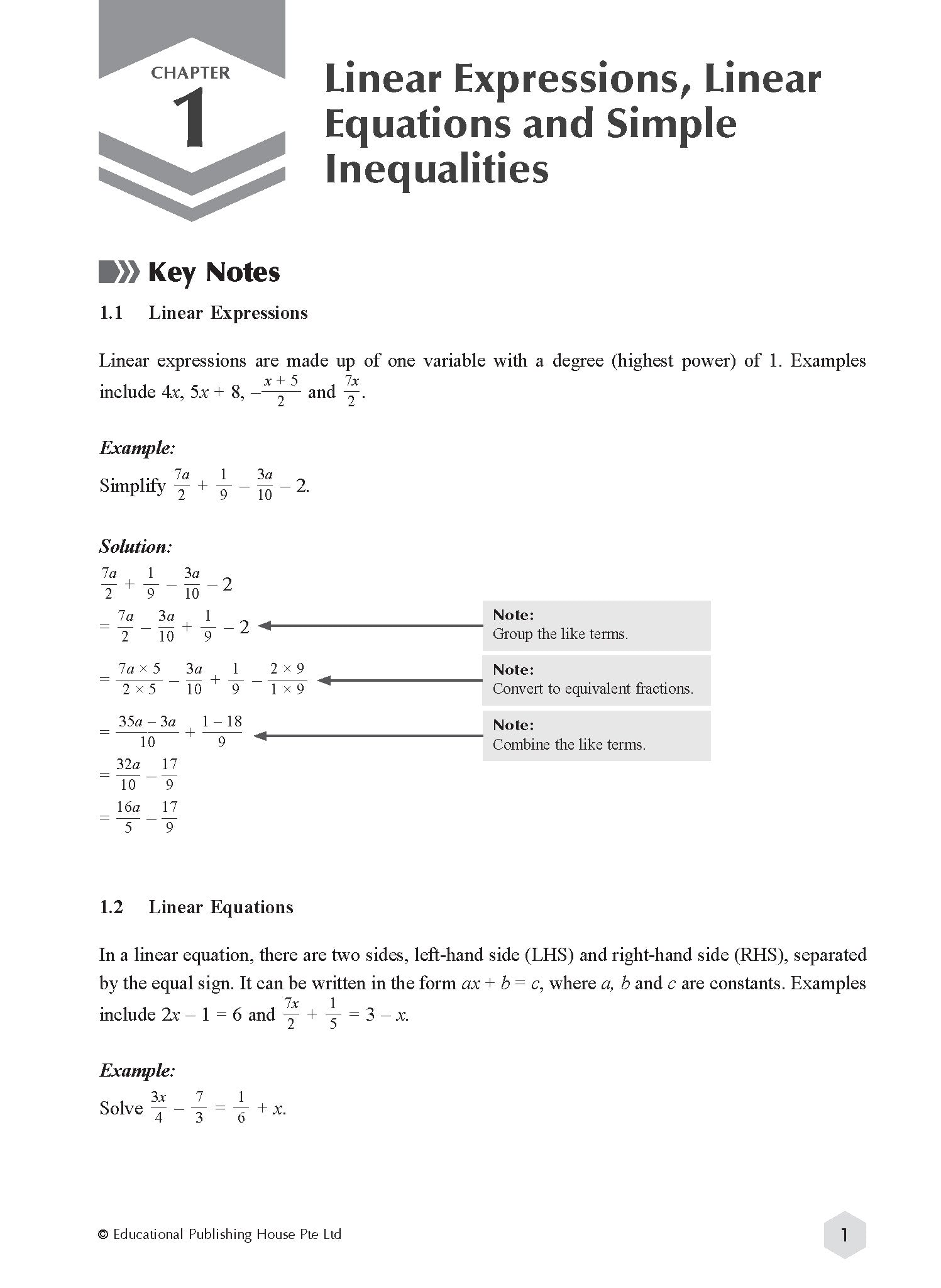 Secondary 2/G2 Mathematics Topical Tests
