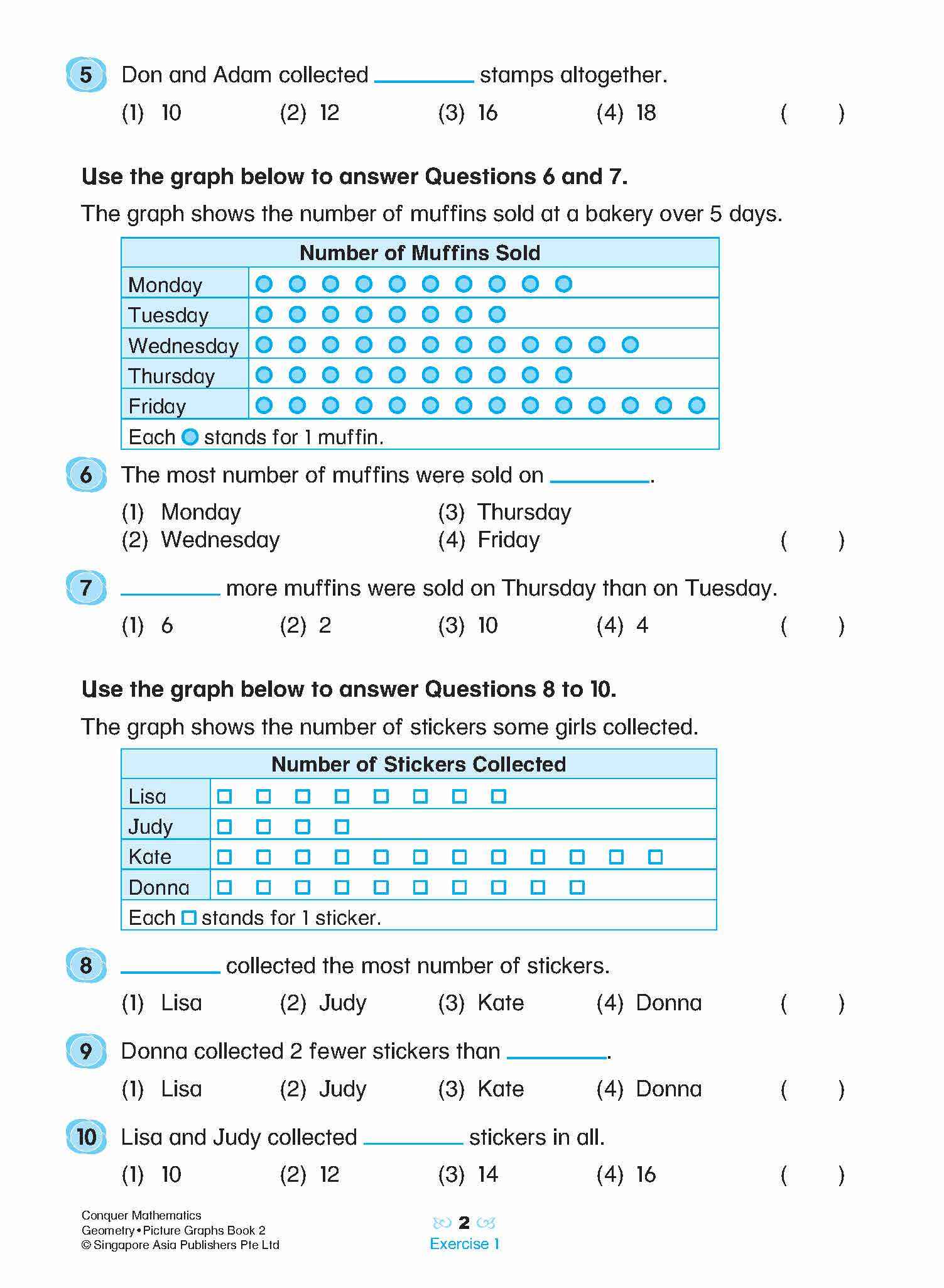 Conquer Mathematics Geometry • Picture Graphs Book 2 – Popular Book ...