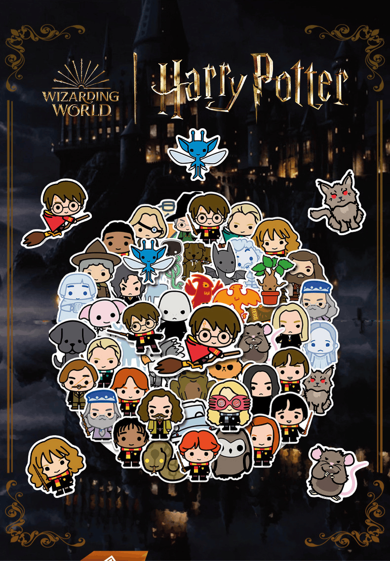Harry Potter Sticker 50'S Set Cartoon