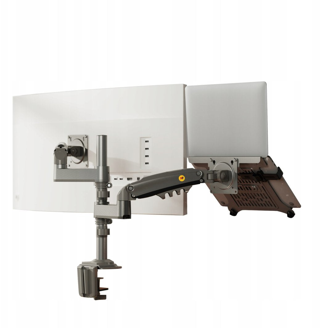 North Bayou H180-FP Monitor Arm - Grey