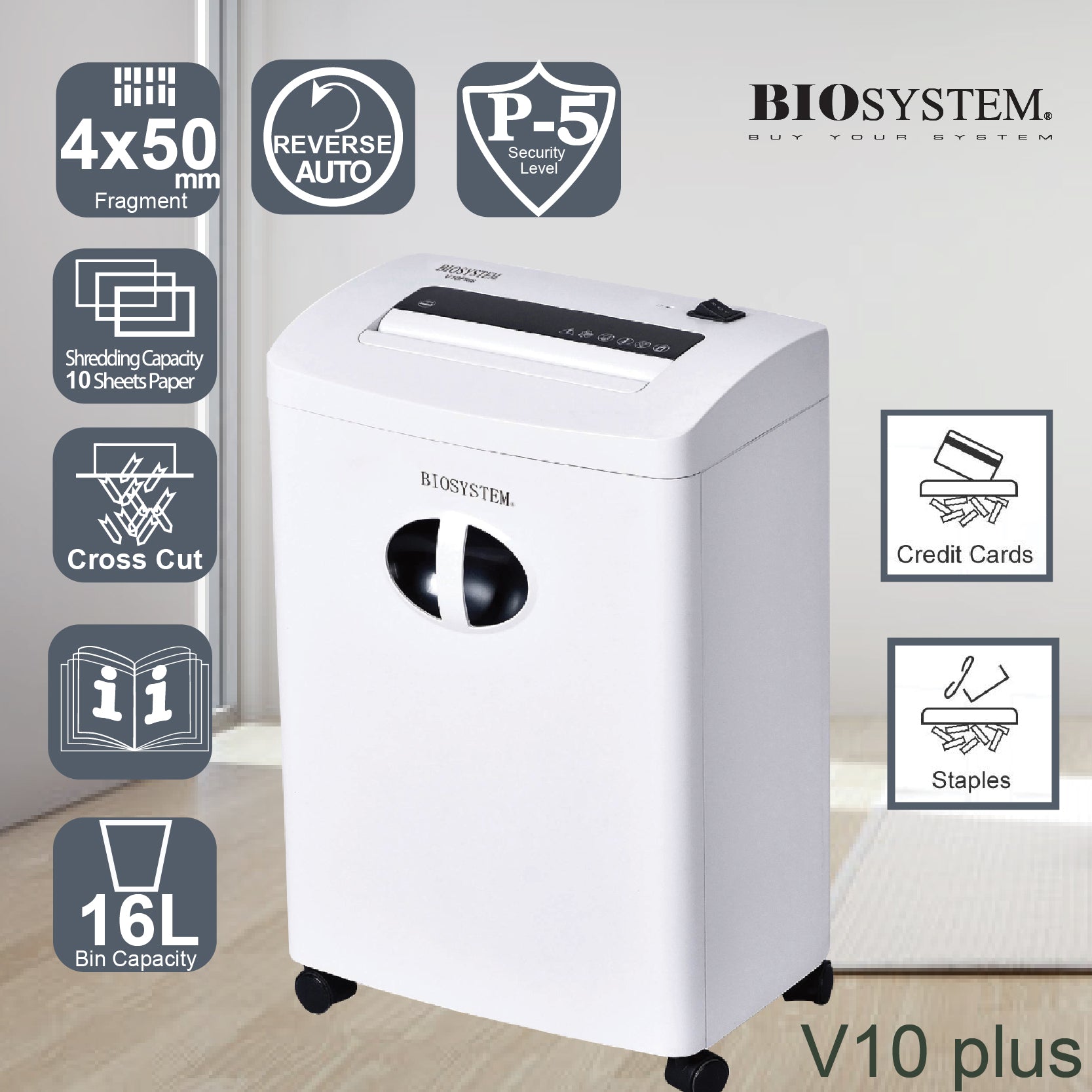 Biosystem Shredder V10 Plus 