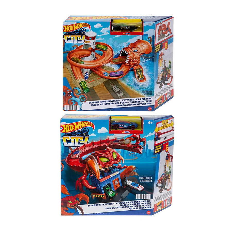 MATTEL HOT WHEELS CITY NAMESIS ATTACK PLAYSET ASSORTED