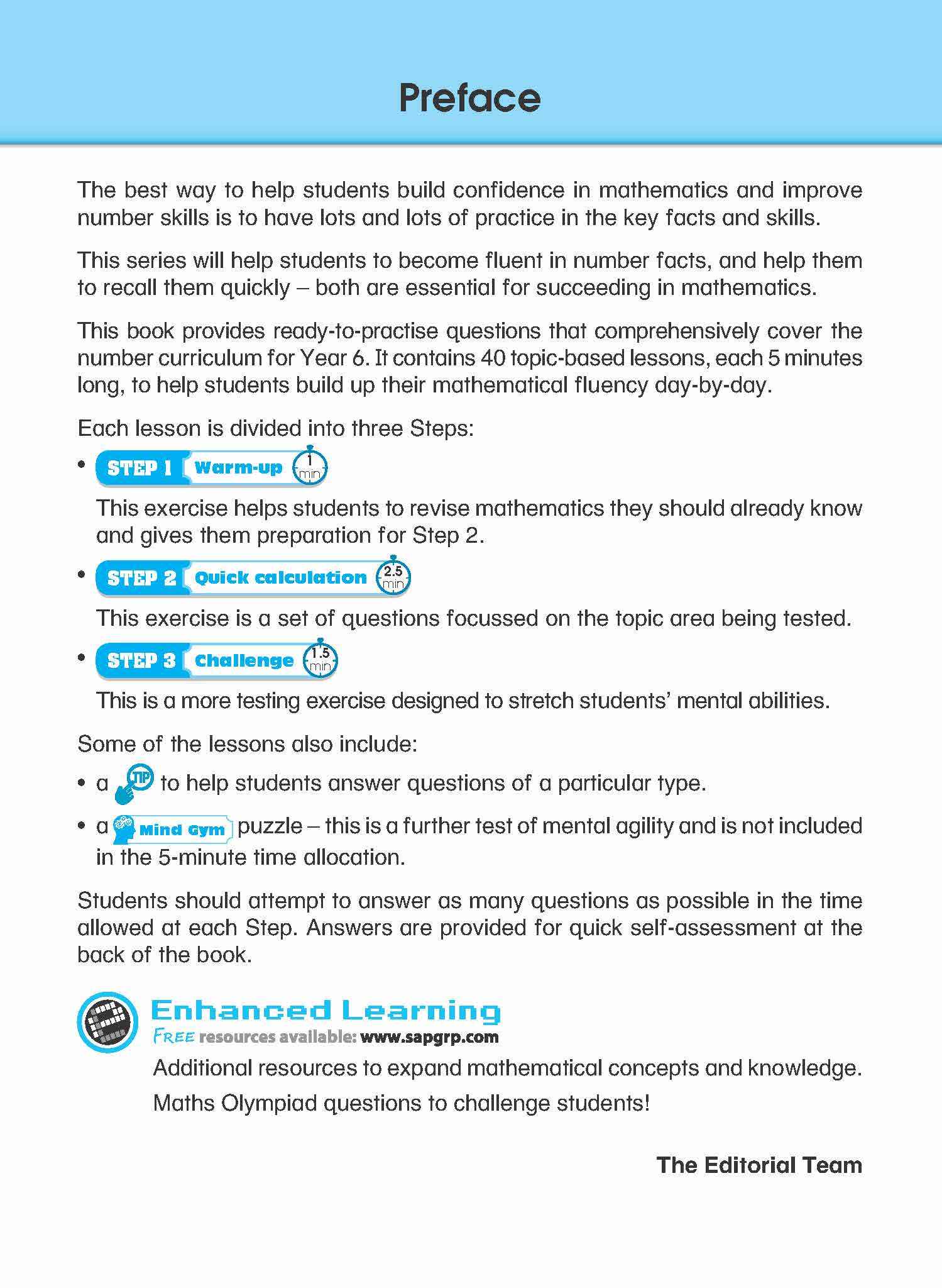 Primary 6 Learning+ Mathematics by the Minute Workbook 6