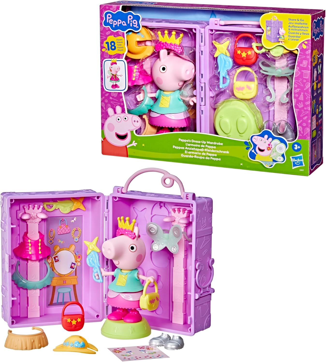 HASBRO PEPPA PIG PEPPAS DRESS UP WARDROBE PLAYSET