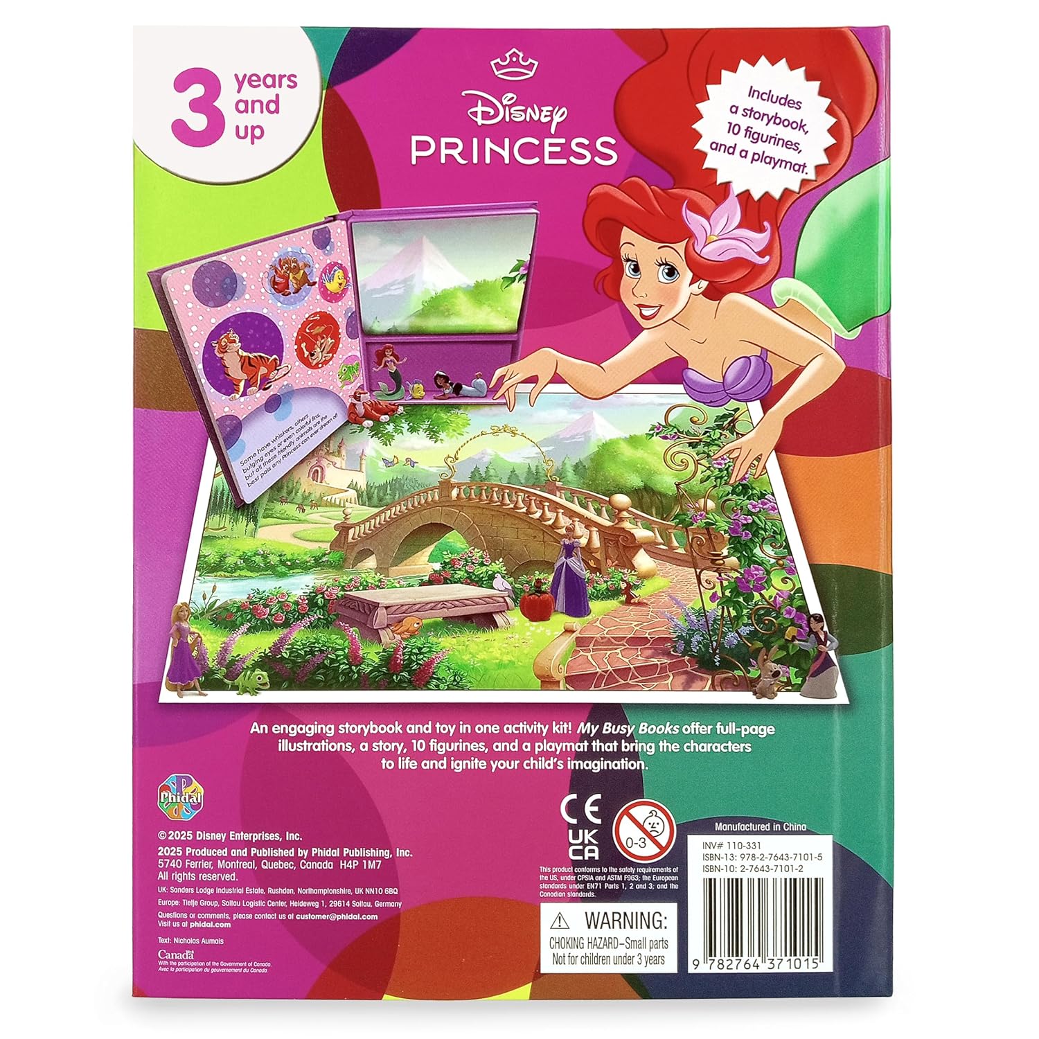 Disney Princess: With Storybook, 10 Figurines And A Playmat (My Busy Books) – Board Book