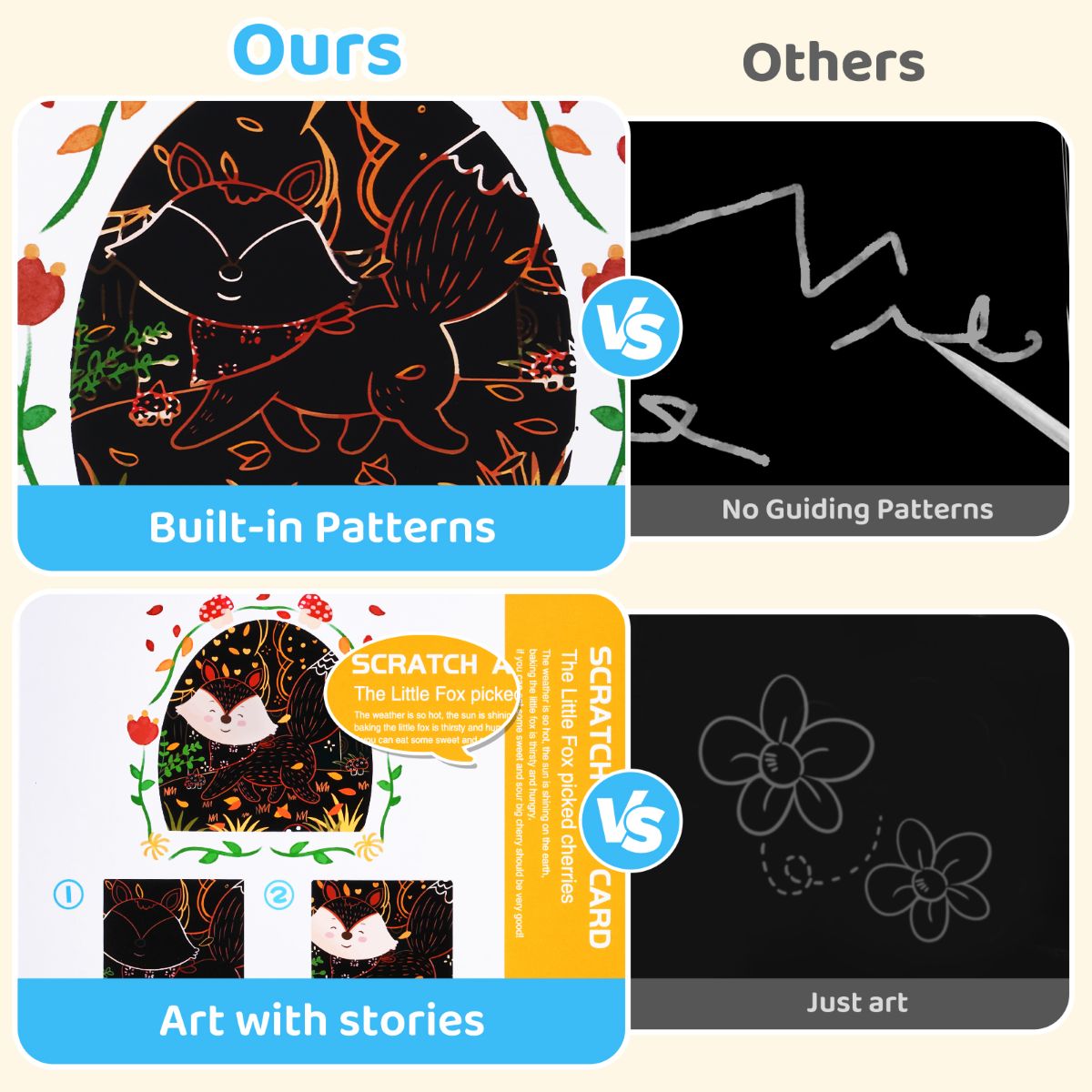 JOYCAT ANIMAL SCRATCH ART CARD