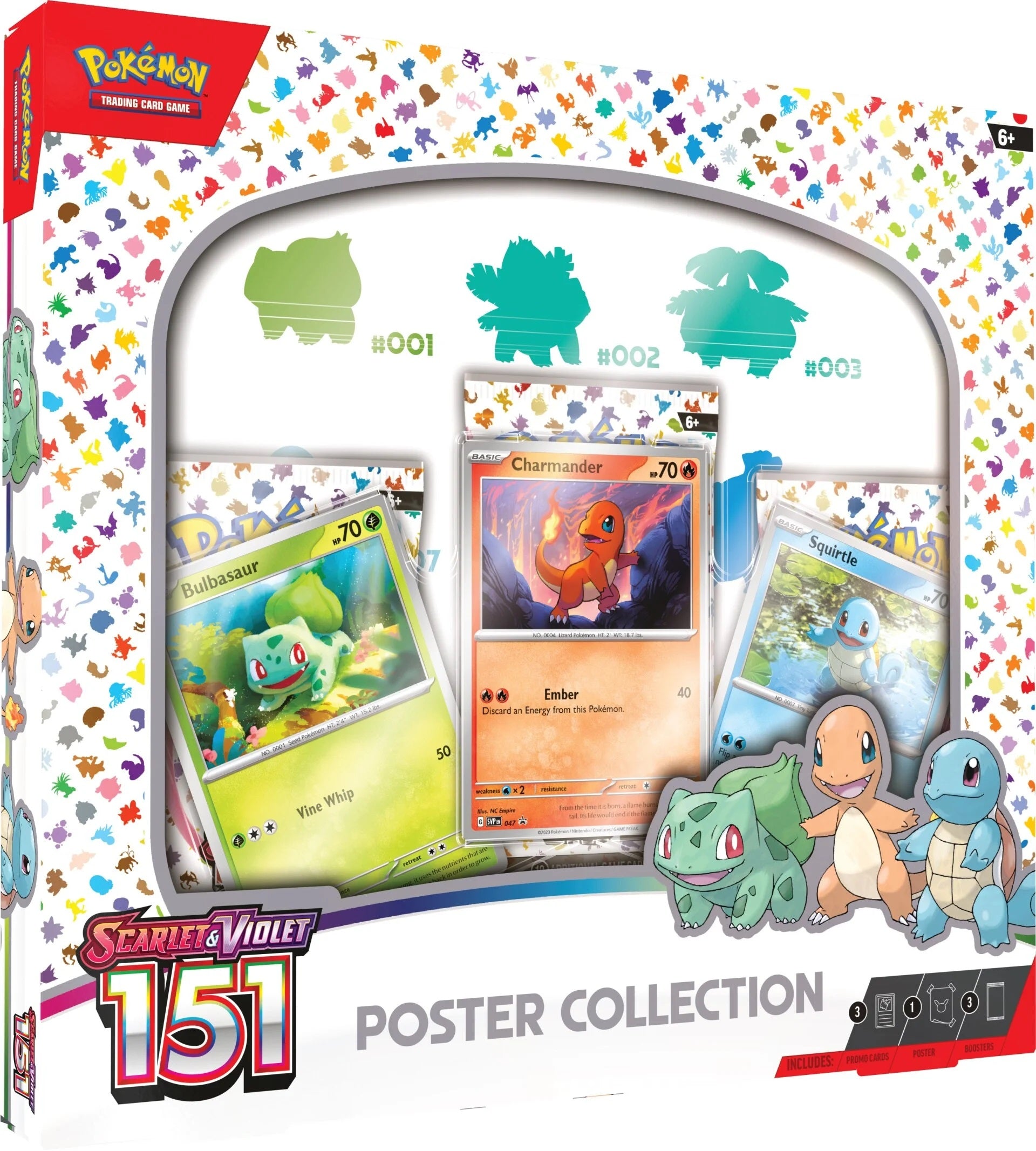 Pokemon Trading Card Game: Scarlet & Violet 3.5 Pokemon 151 Poster Collection 