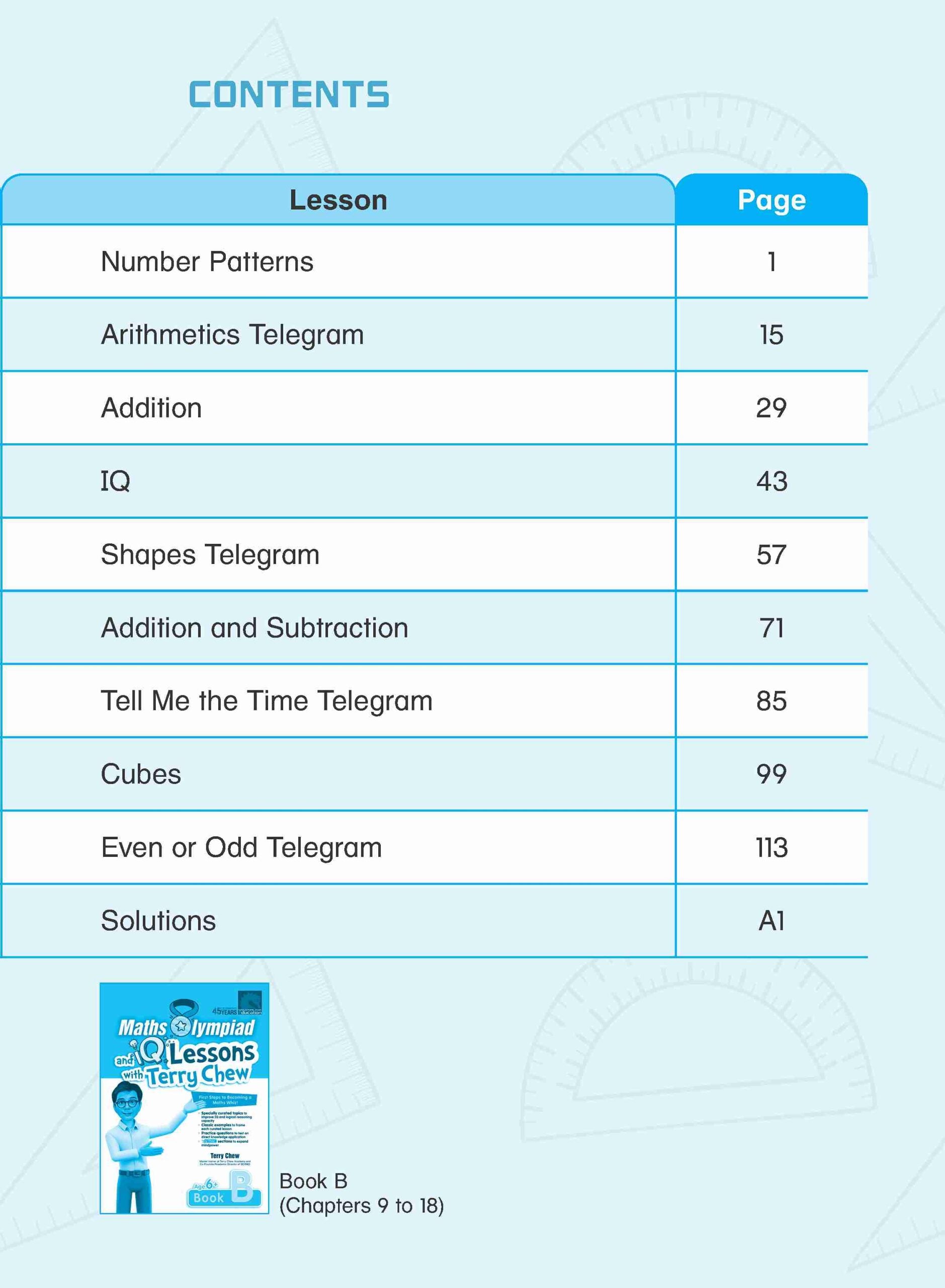 Maths Olympiad and IQ Lessons Age 6+ Book A