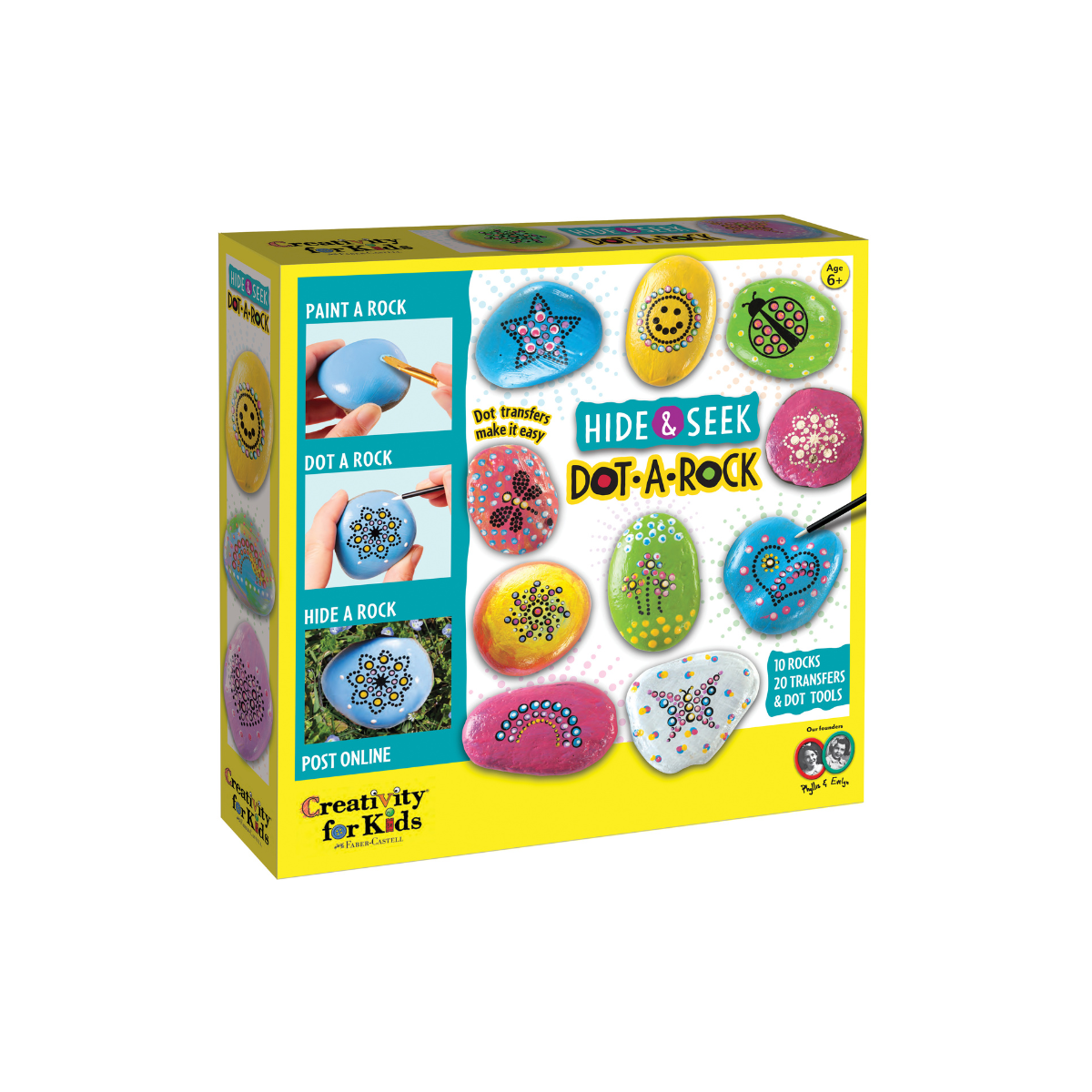 Faber-Castell Creativity For Kids, Dot A Rock Painting-6364