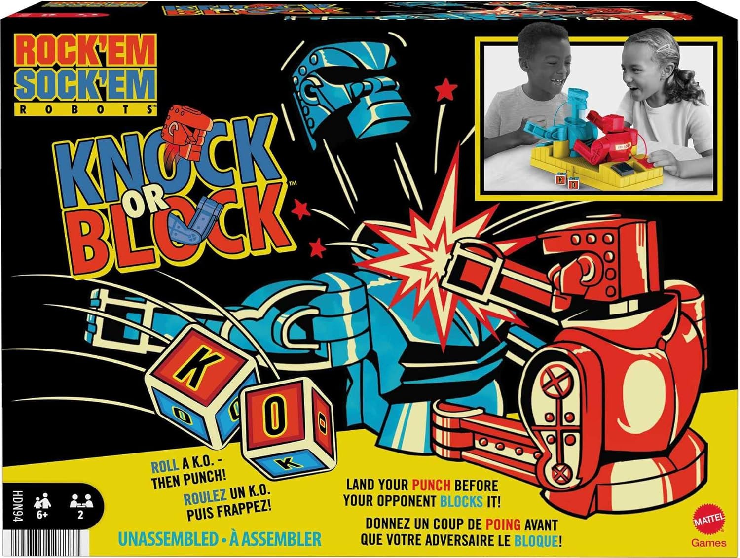MATTEL ​ROCK EM SOCK EM ROBOTS BOXING GAME