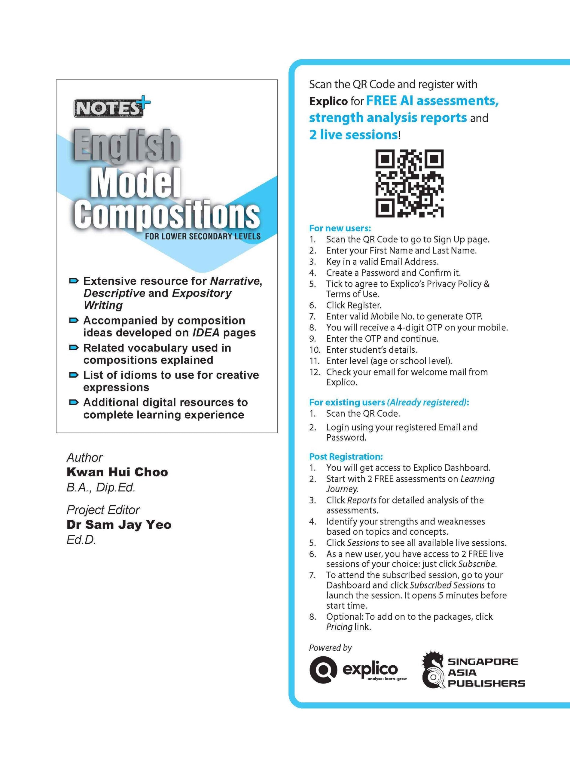 NOTES+ English Model Compositions FOR LOWER SECONDARY LEVELS – Popular ...