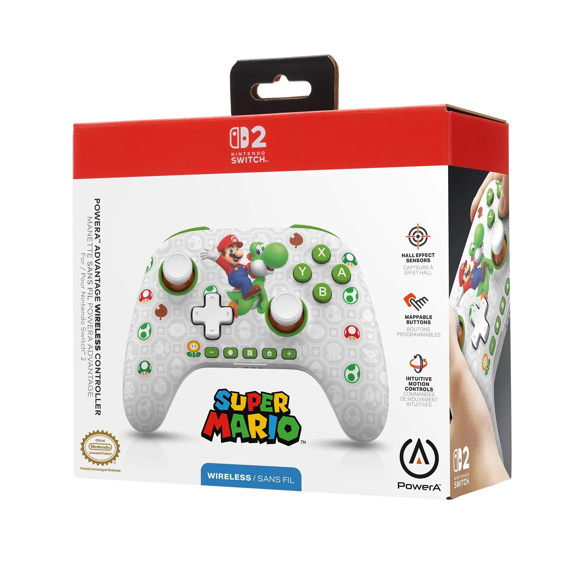 PowerA Advantage Wireless Controller For Nintendo Switch 2 – Mario & Yoshi 