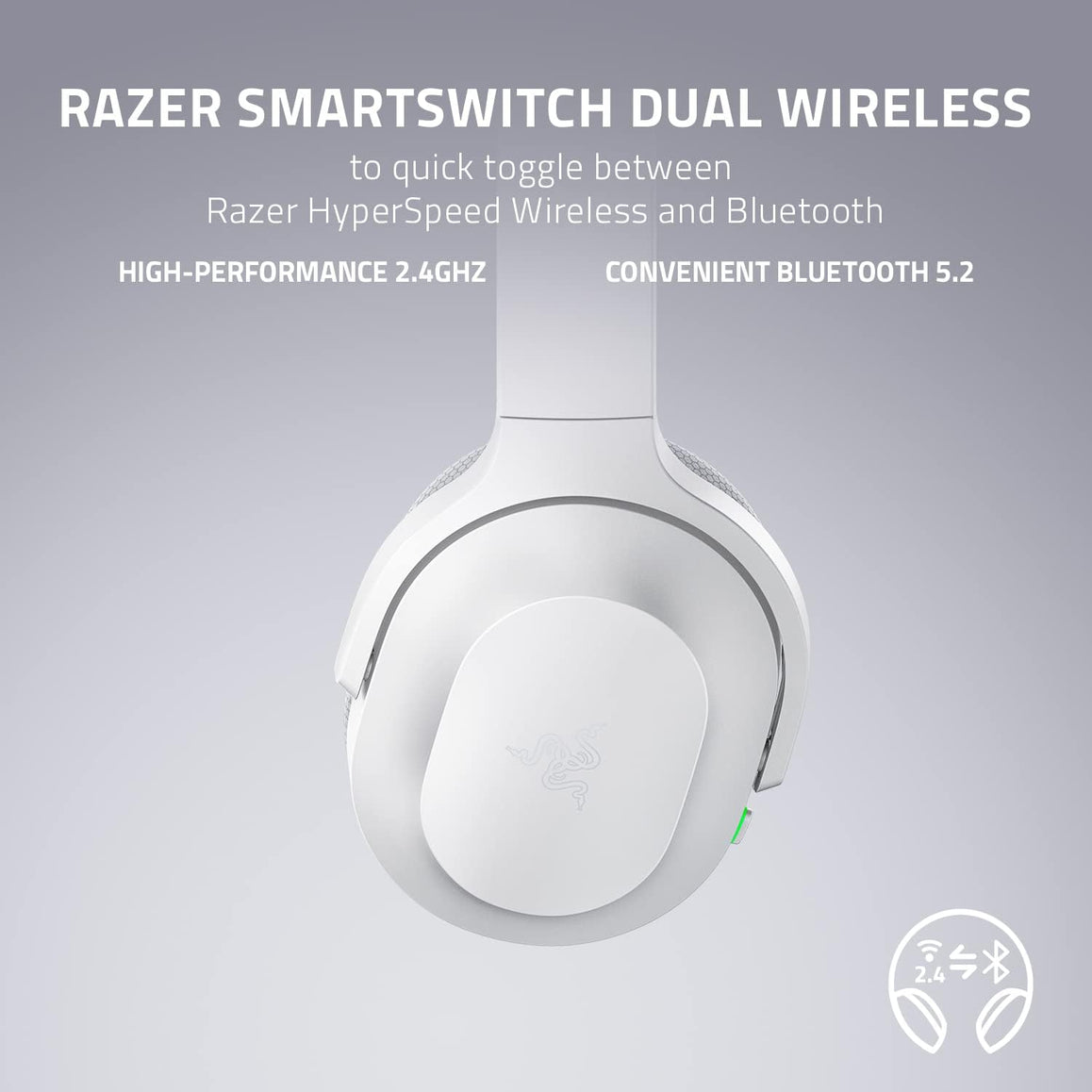 Razer Barracuda Wireless Gaming Headset (Mercury White)