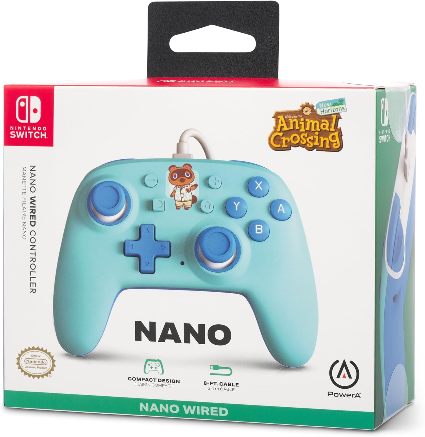 PowerA Nano Wired Controller for Nintendo Switch Animal Crossing