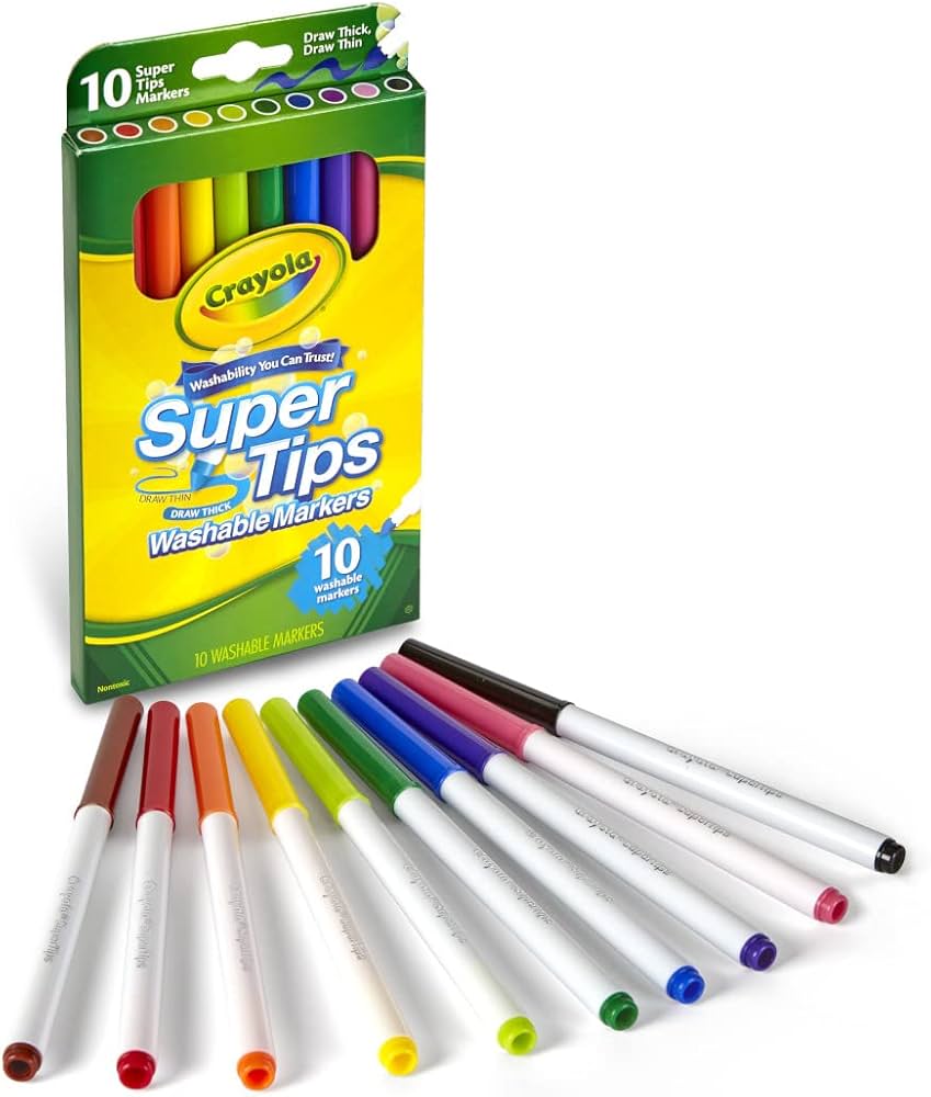Crayola Washable Super Tips Markers 10's 588610