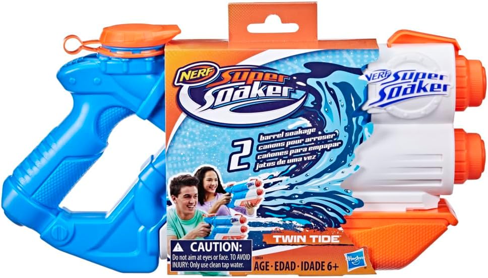 HASBRO NERF SUPER SOAKER TWIN TIDE WATER BLASTER
