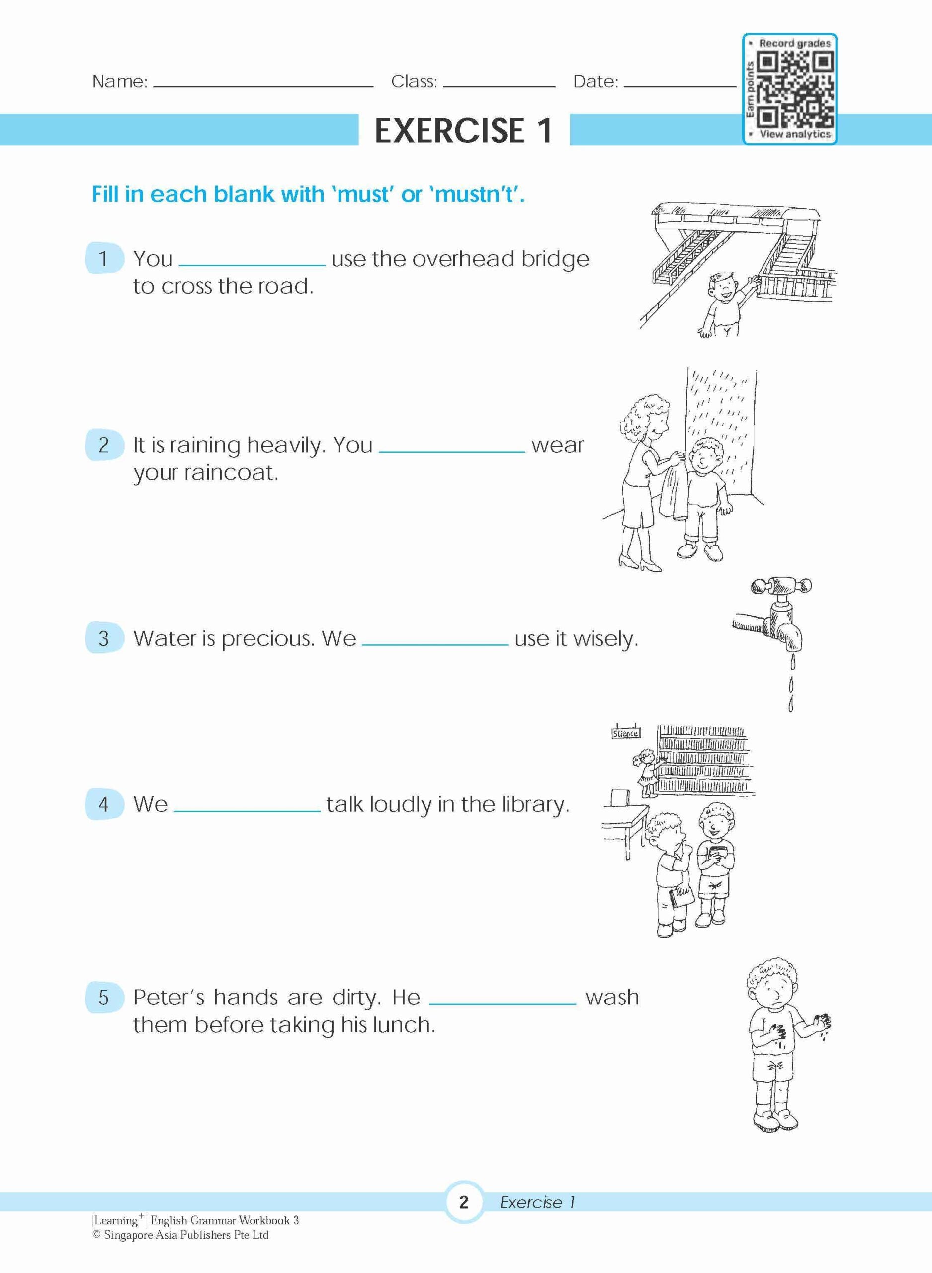 Primary 3 LEARNING+ ENGLISH GRAMMAR Workbook 3-3rd Edition